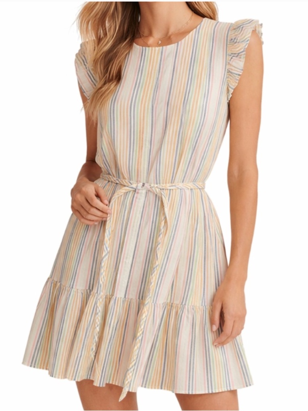 Marine Layer Pastel Striped Dress Laney Boho Cottage
